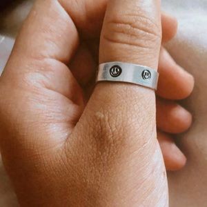 smiley face stamped ring :)